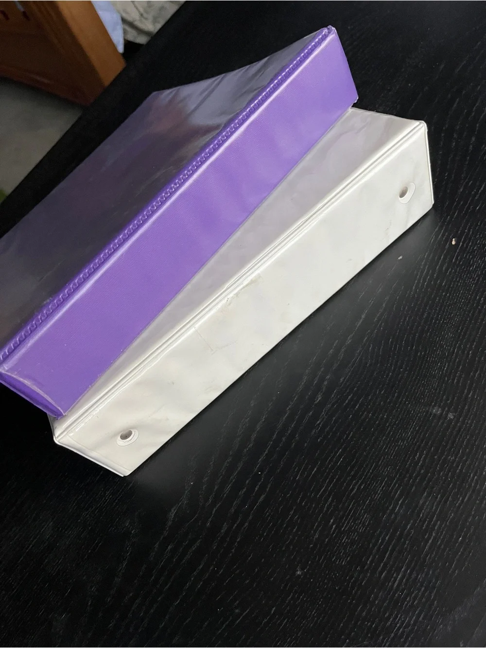Avery purple white